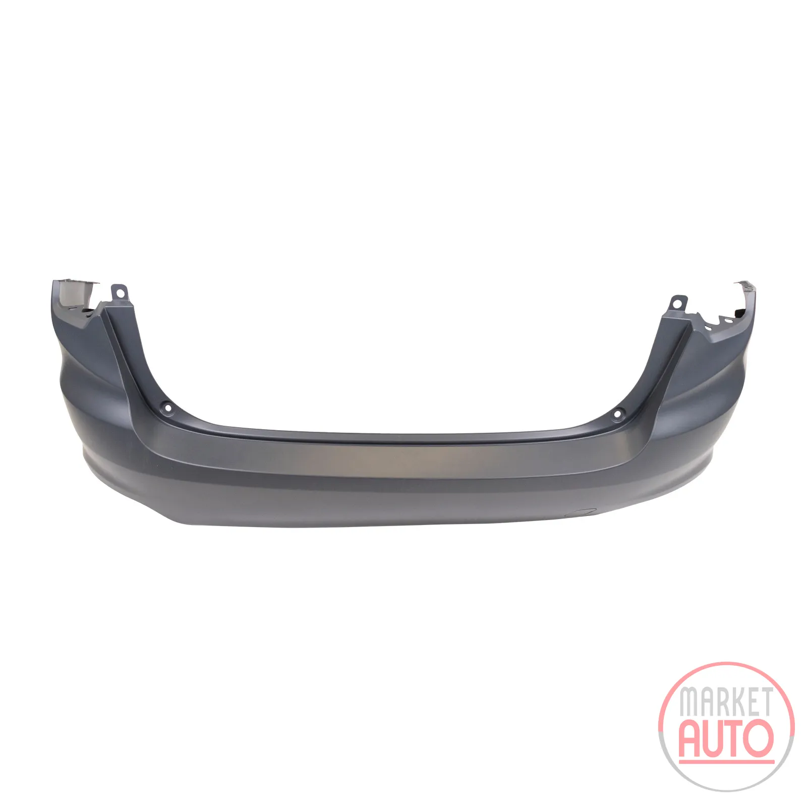 Rear upper bumper without parking sensors