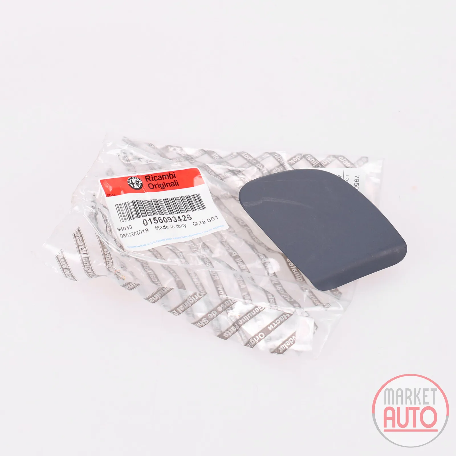 Cover cap on the right outside of the front bumper