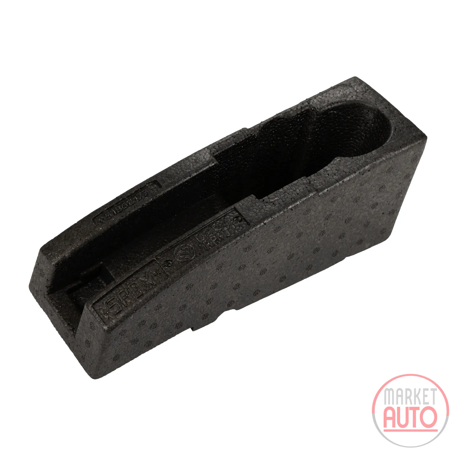 Cover on the right rear of the bumper