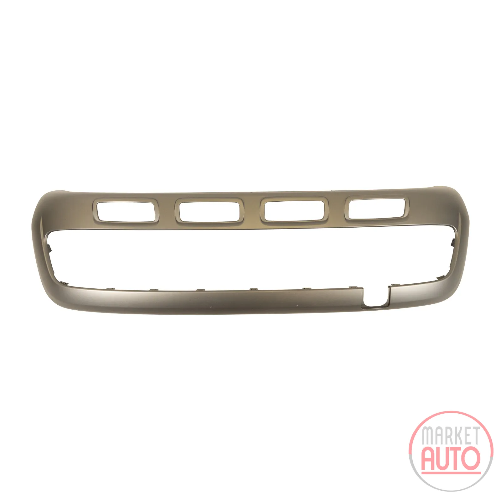 Trim strip on the front bumper