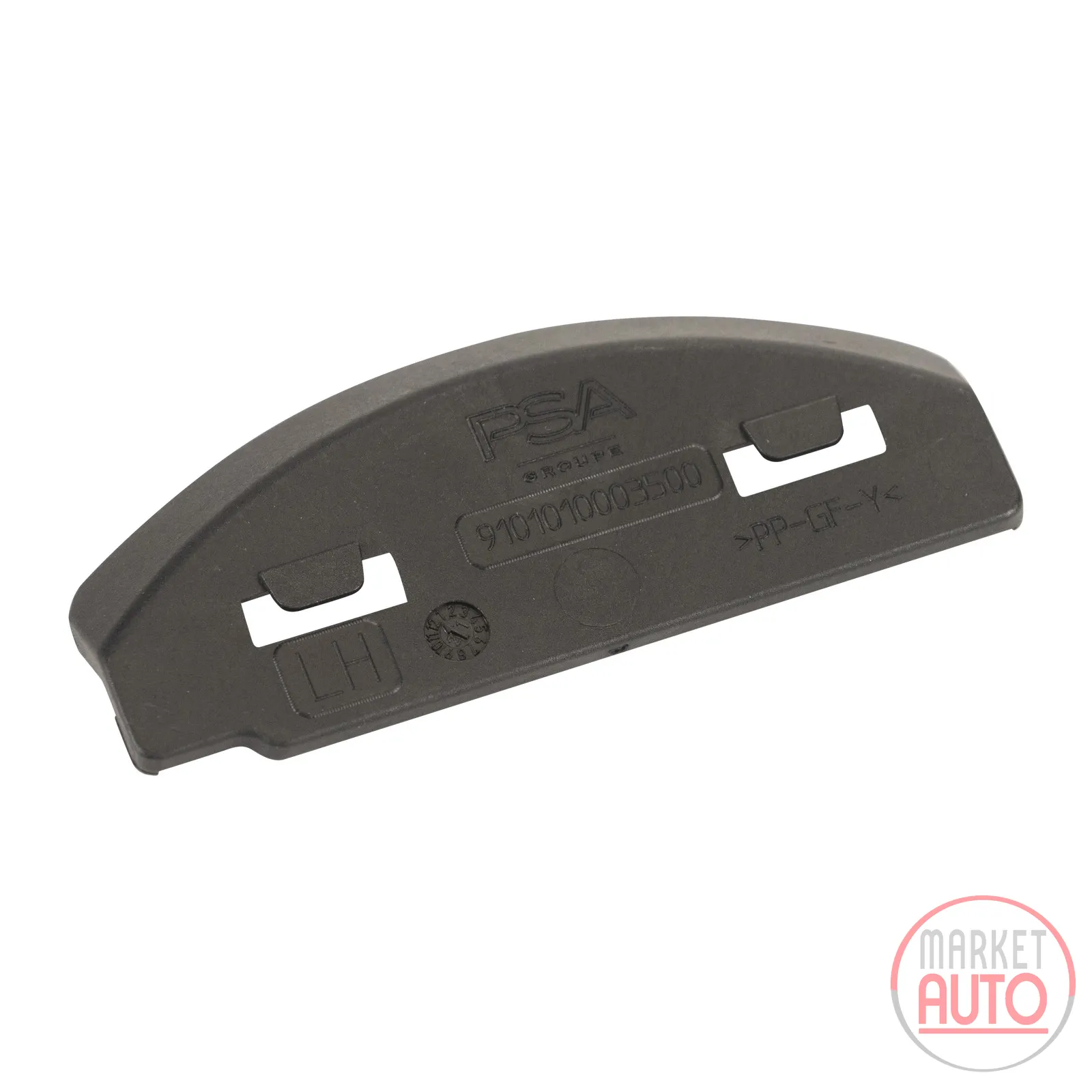 Cover cap for the front bumper left