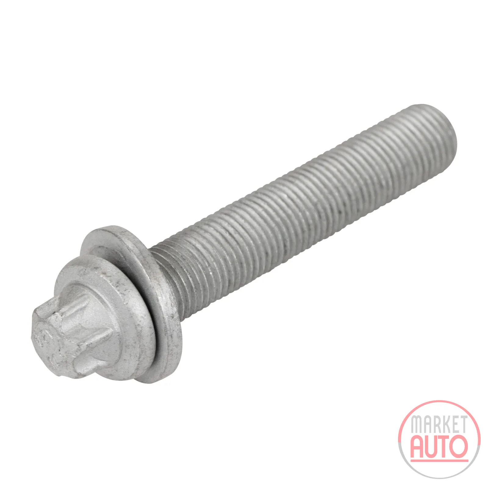 Screw front axle at shock absorber
