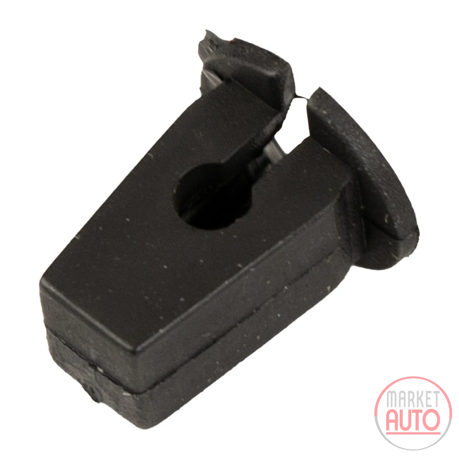 Black plastic nut screw