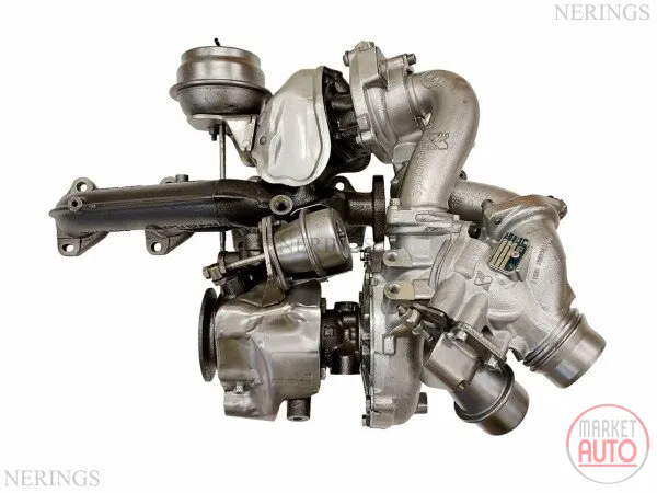 Twinturbo turbocharger remanufactured (KKK)-NĒRINGS