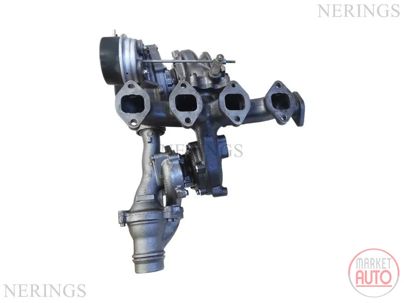 Twinturbo turbocharger remanufactured (BiTD small+large (KKK)-NĒRINGS