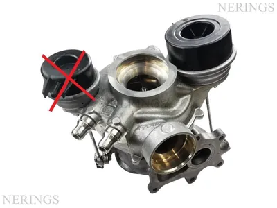 Biturbo turbocharger restored without small vacuum valve (BiTD large turbine (KKK)-NĒRINGS