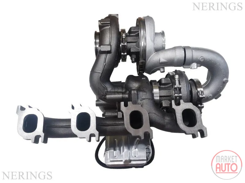 Bi-turbo turbocharger remanufactured (BorgWarner) - Nērings