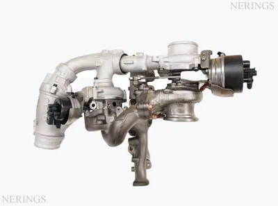 Twinturbo turbocharger remanufactured (Long manifold (KKK)-NĒRINGS
