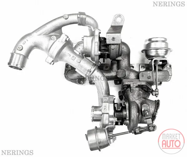 Twinturbo turbocharger Remanufactured (KKK)-NĒRINGS
