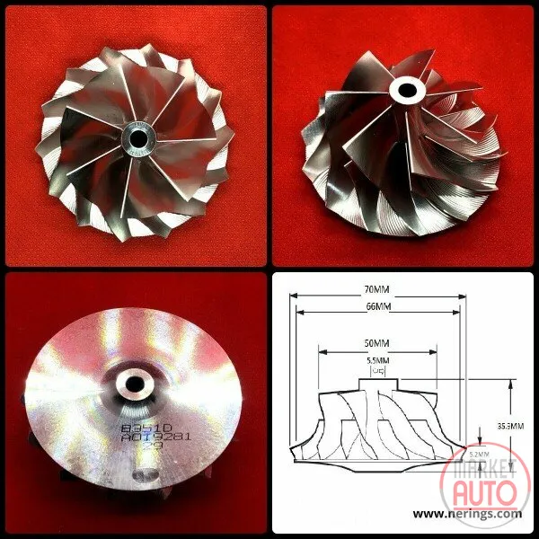 Turbocharger Remanufactured (left side+right side (Hybrid Turbo KKK) -NĒRINGS