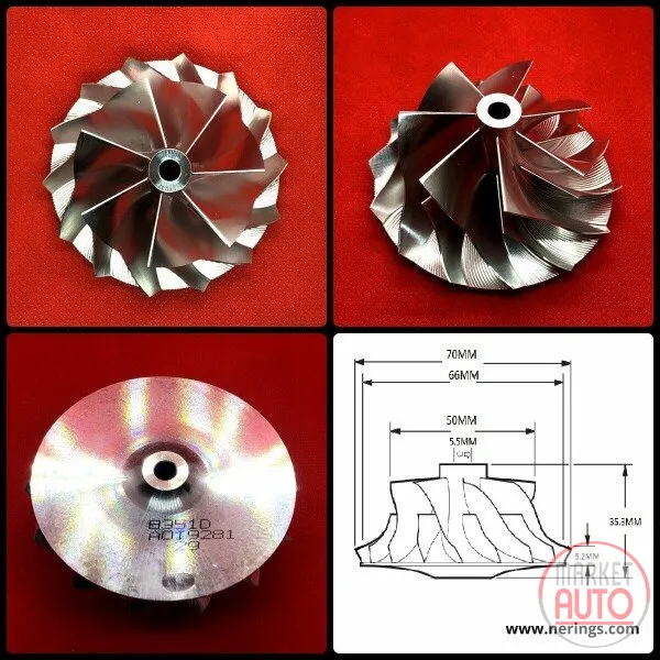 Turbocharger Remanufactured (left side (Hybrid Turbo KKK) -NĒRINGS