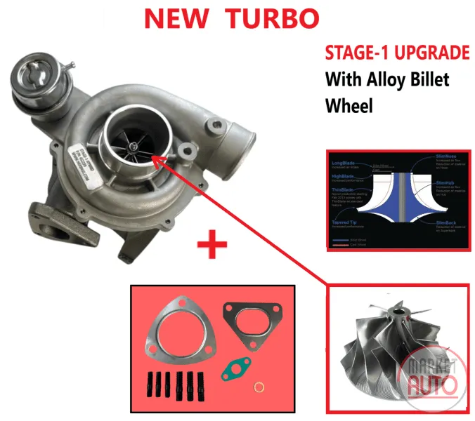 Turbocharger NEW (Garrett-Stage-1) -Nērings