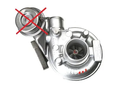 Turbocharger Remanufactured without Vacuum Wastegate Actuator -NĒRINGS