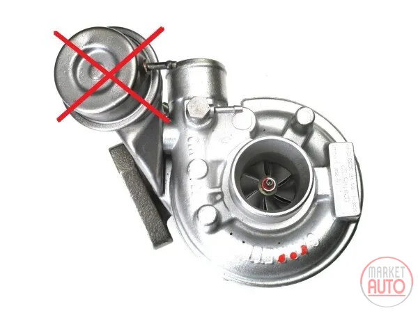Turbocharger Remanufactured without Vacuum Wastegate Actuator -NĒRINGS
