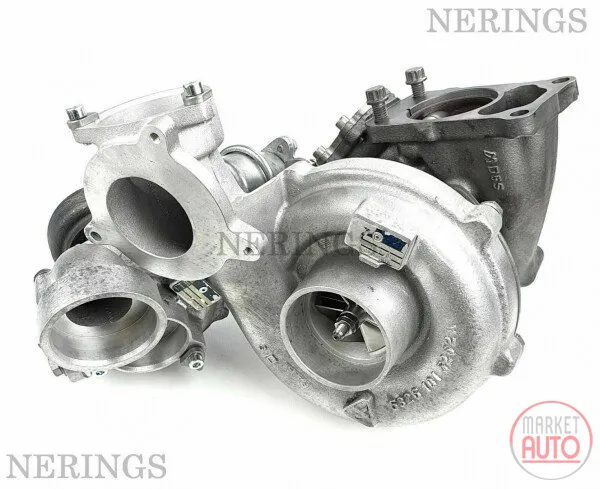 Twinturbo turbocharger Remanufactured (Hybrid Turbo (small+large (KKK)-NĒRINGS