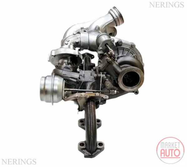 Twinturbo turbocharger Remanufactured with exhaust manifold (KKK)-NĒRINGS