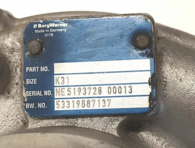 Turbocharger Remanufactured (KKK)-NĒRINGS