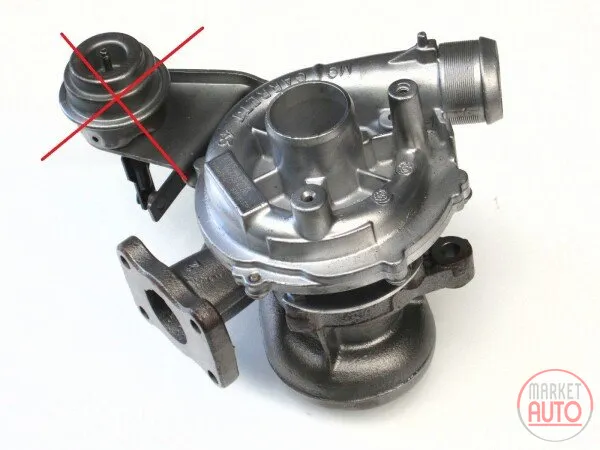 Turbocharger Remanufactured without Vacuum Wastegate Actuator -NĒRINGS