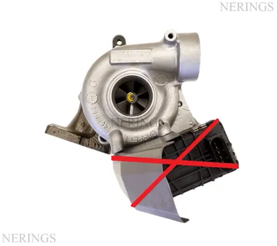 Turbocharger restored (without electronics (GARRETT-RIGHT SIDE) - NERINGS