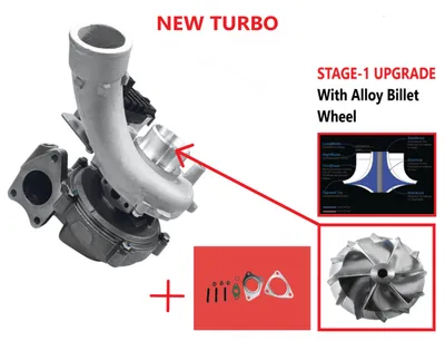 Turbocharger new with Upgrade (Stage-1) upgrade -LVN