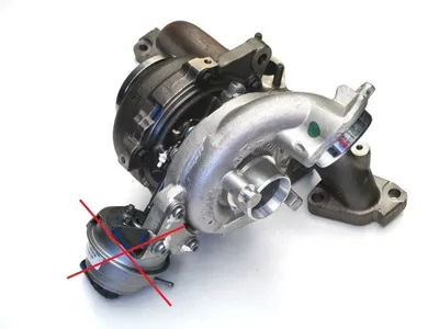 Turbocharger Remanufactured without Vacuum Wastegate Actuator (GARRETT)-NĒRINGS