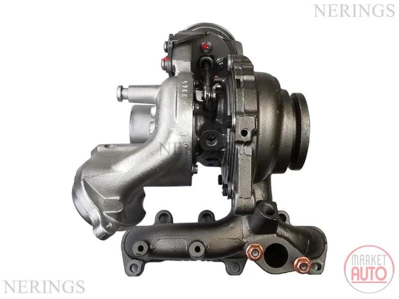 Turbocharger Remanufactured without Vacuum Wastegate Actuator -NĒRINGS