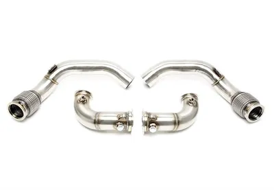 Stainless steel downpipe BMW