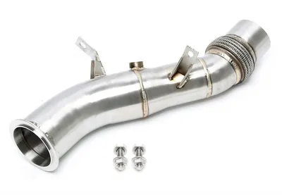 Stainless steel downpipe BMW