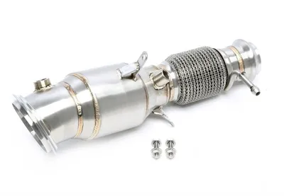 Stainless steel downpipe BMW