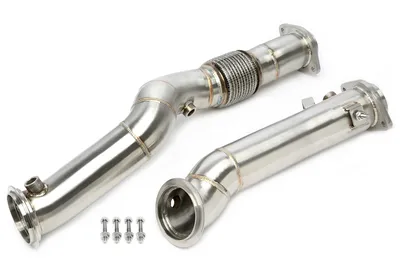 Downpipe without catalytic converter with flex pipe BMW