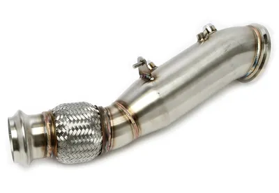 Downpipe without catalytic converter with flex pipe BMW