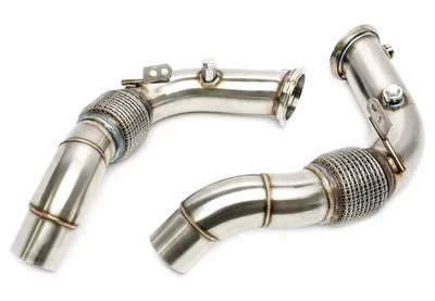 Downpipe without catalytic converter with flexpipe BMW