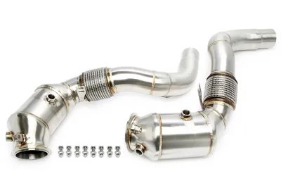 Downpipe without catalytic converter with flex pipe BMW