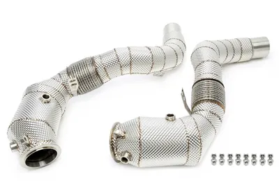 Downpipe with catalytic converter and flex pipe BMW