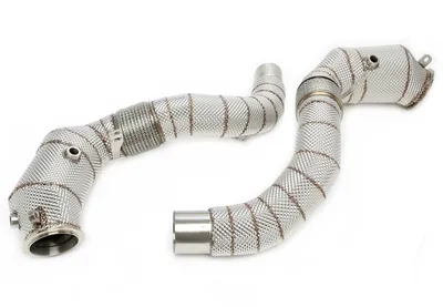 Downpipe with heat shield and catalytic converter 5er Serie, 7er Serie, 8er Serie, X5, X6, X7