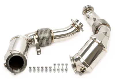 Downpipe without catalytic converter with flex pipe BMW