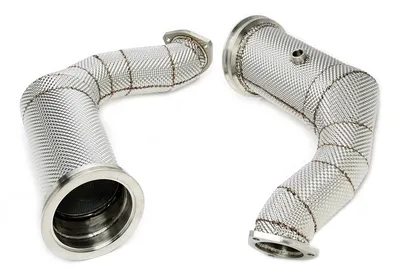 Downpipe with heat shield and catalytic converter Audi · Lamborghini