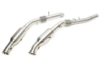 Stainless steel downpipe Mercedes Bemz