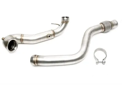 Downpipe without catalytic converter with flex pipe Mercedes Benz