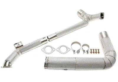 Stainless steel downpipe Porsche