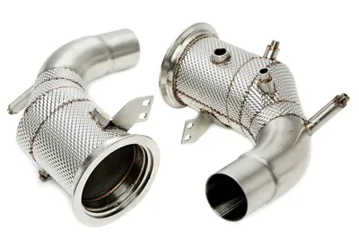 Downpipe with heat shield and catalytic converter Porsche