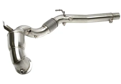 Stainless steel downpipe with flex pipe + catalyst Audi · Cupra · Skoda · VW