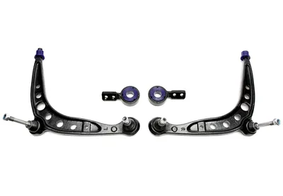 Wishbone set front axle with PU bushings BMW