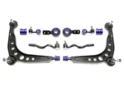 Wishbone set front axle with PU bushings BMW