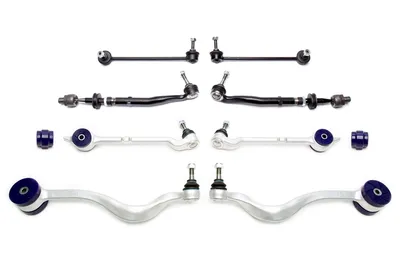 Wishbone set front axle with PU bushings BMW
