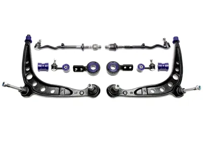Wishbone set front axle with PU bushings BMW