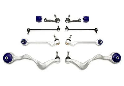 Wishbone set front axle with PU bushings BMW
