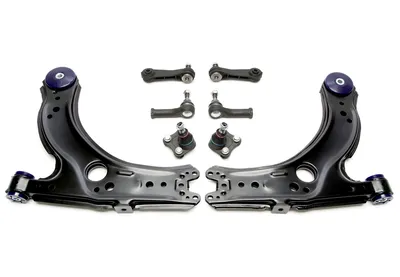 Wishbone set front axle with PU bushings Audi · Seat · Skoda · VW