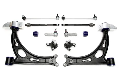 Wishbone set front axle with PU bushings Audi · Seat · Skoda · VW