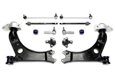 Wishbone set front axle with PU bushings Audi · Seat · Skoda · VW